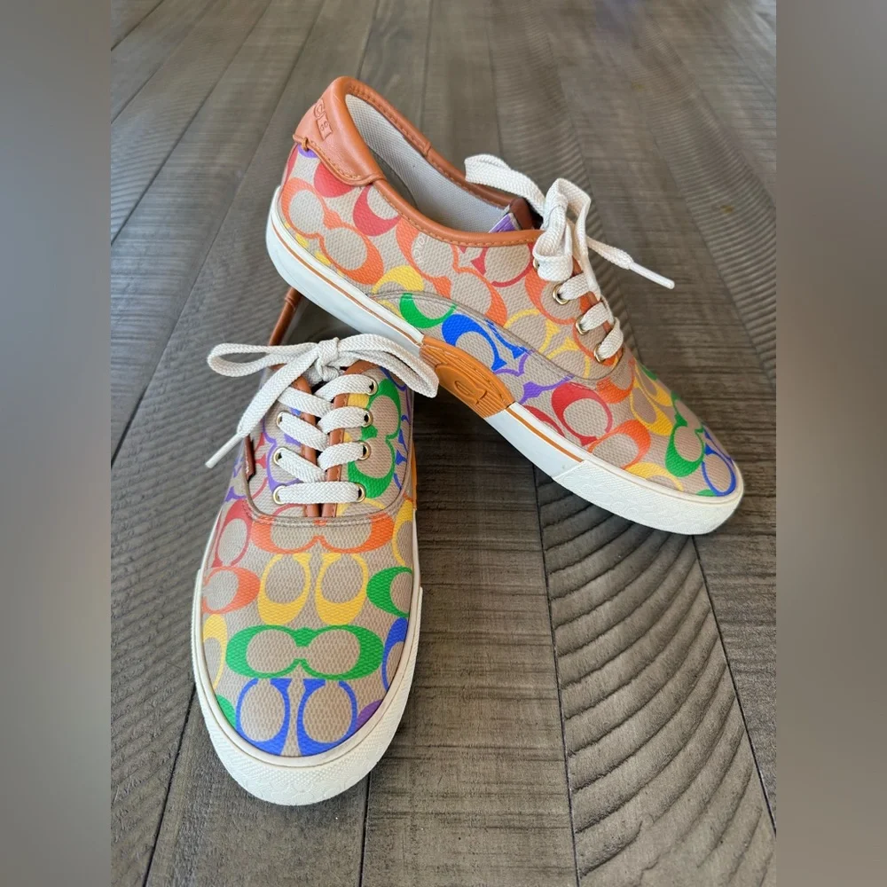 Coach Citysole Skate Lace-Up Sneakers Multicolor Women’s  Size 9 B